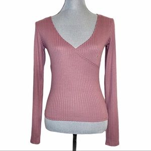 Cape Juby Mauve Wrap Top